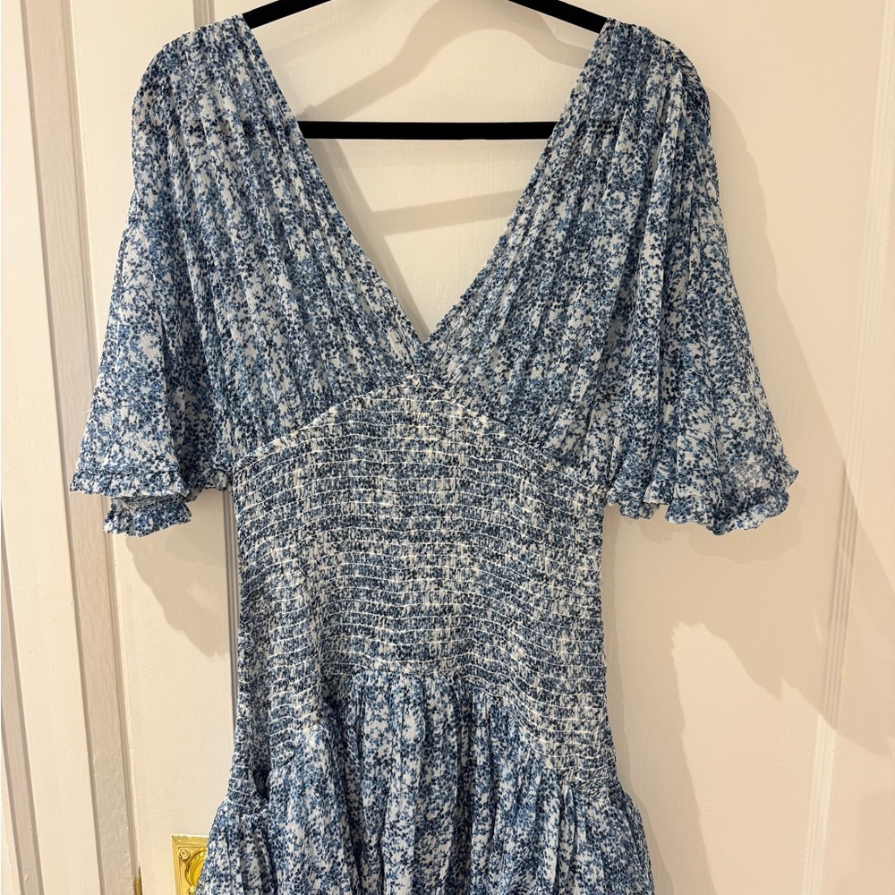 byTiMo Blue Ruffle Gown - Picture 4 of 9